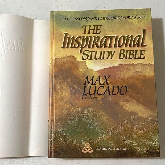 The Inspirational Study Bible NKJV Hardcover Max Lucado - Picture 4 of 13